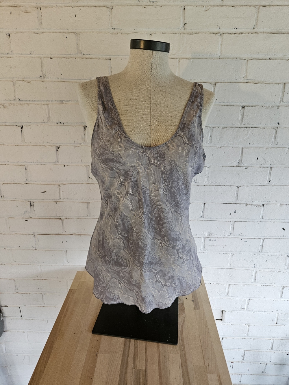 Babaton Aritzia 100% Silk Snake Print Scoop Neck Camisole